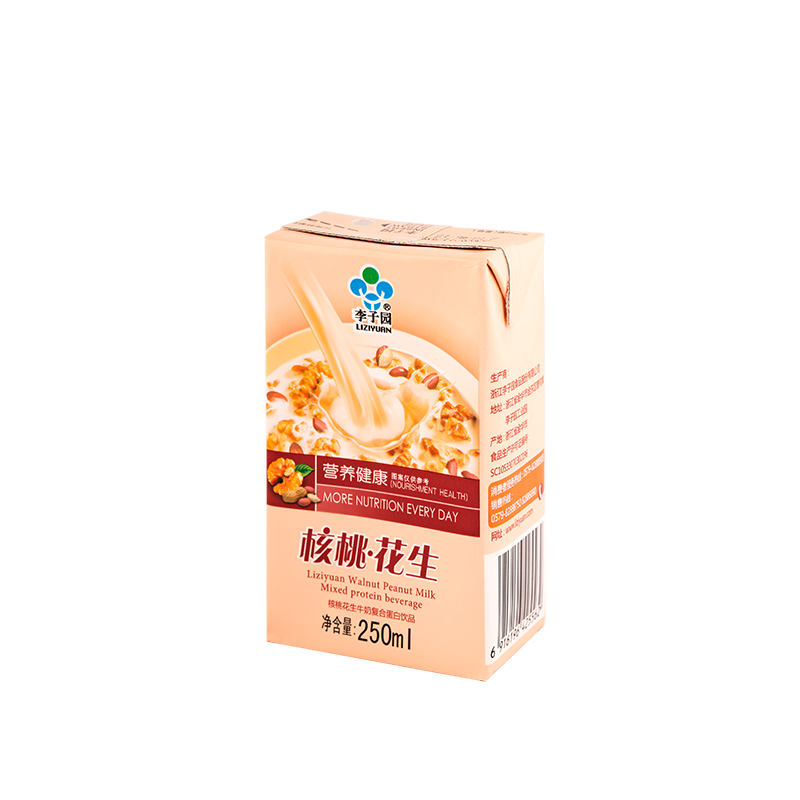 核桃花生牛奶復(fù)合蛋白飲品，單瓶?jī)艉?50ml